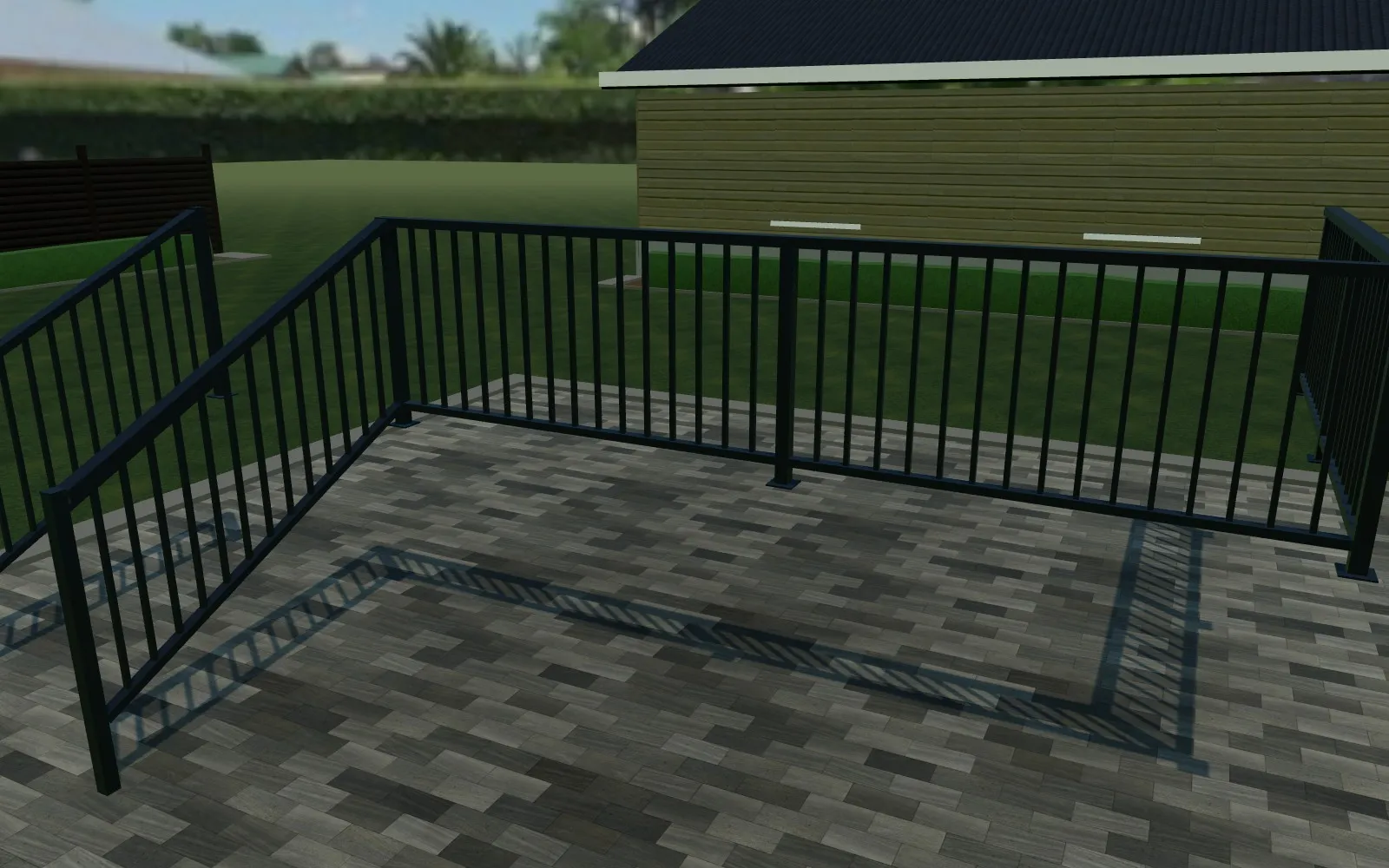 3D aluminum picket railing configurator