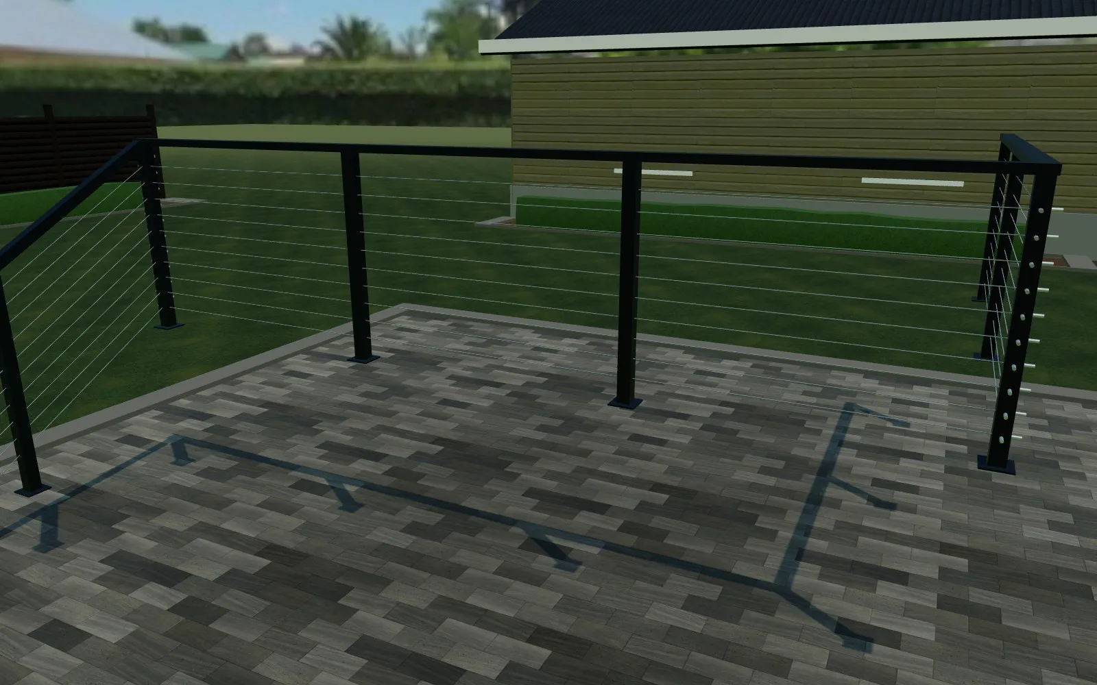 3D cable railing configurator