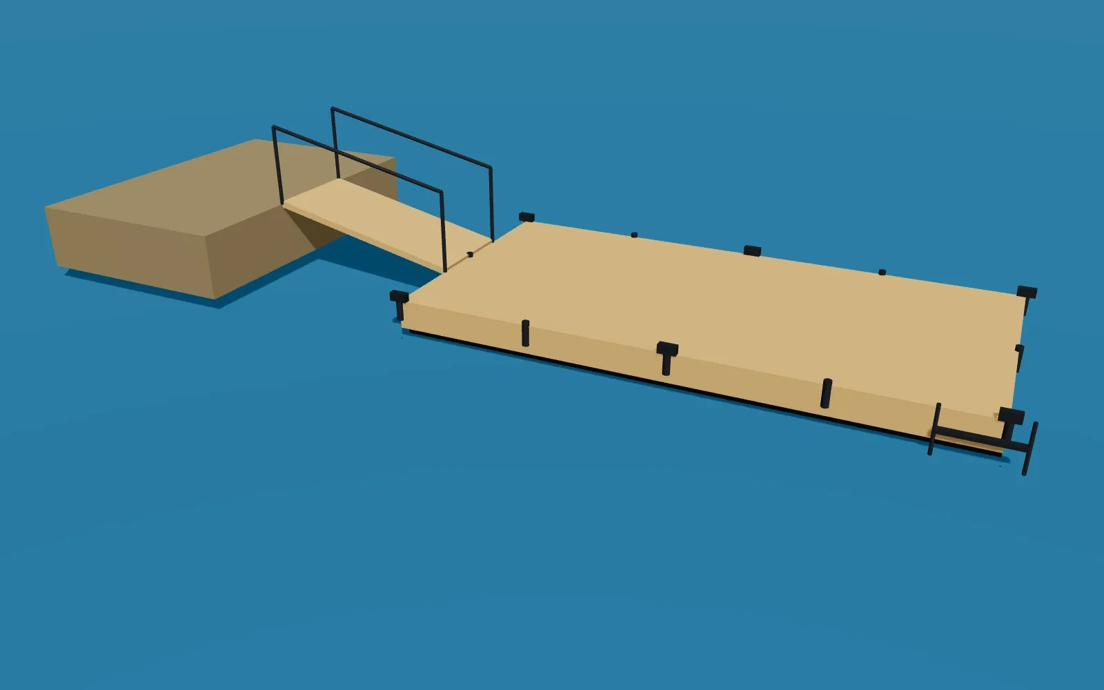 3D floating dock configurator