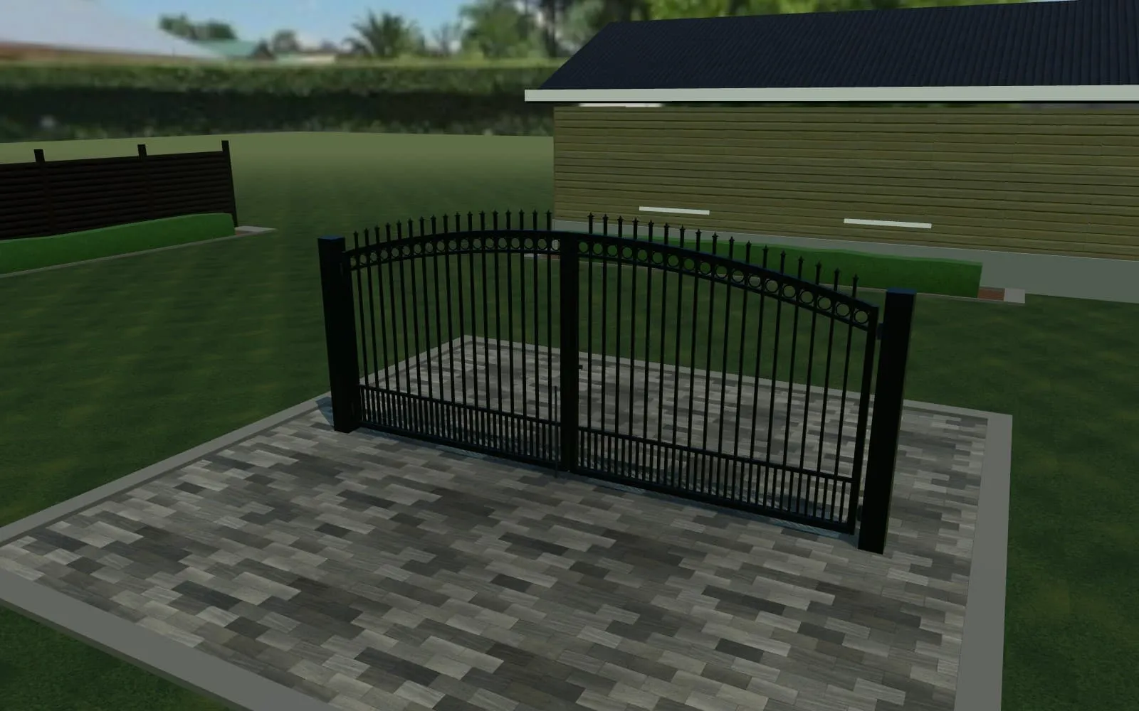 3D ornamental estate gate configurator