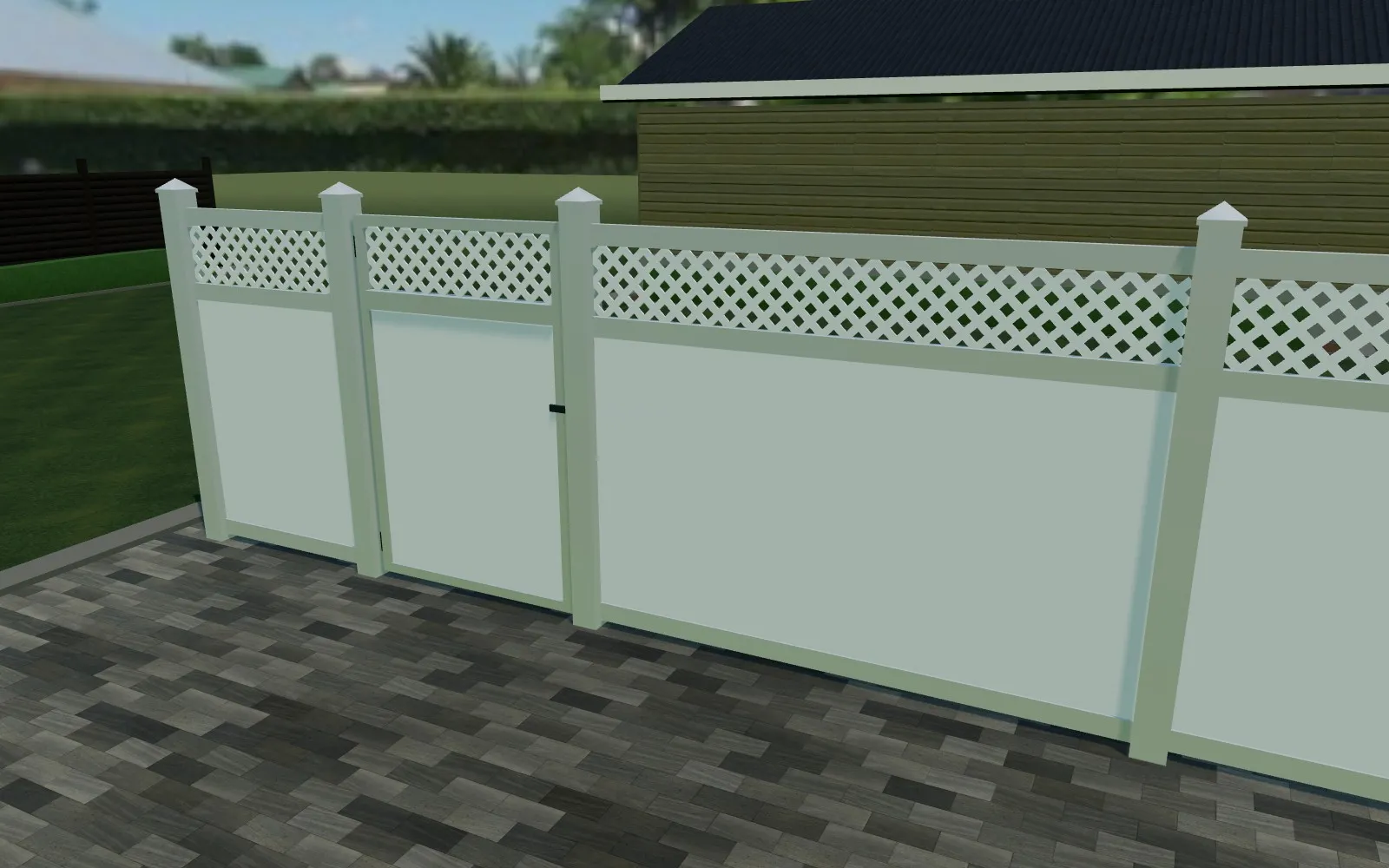 3D privacy fence configurator