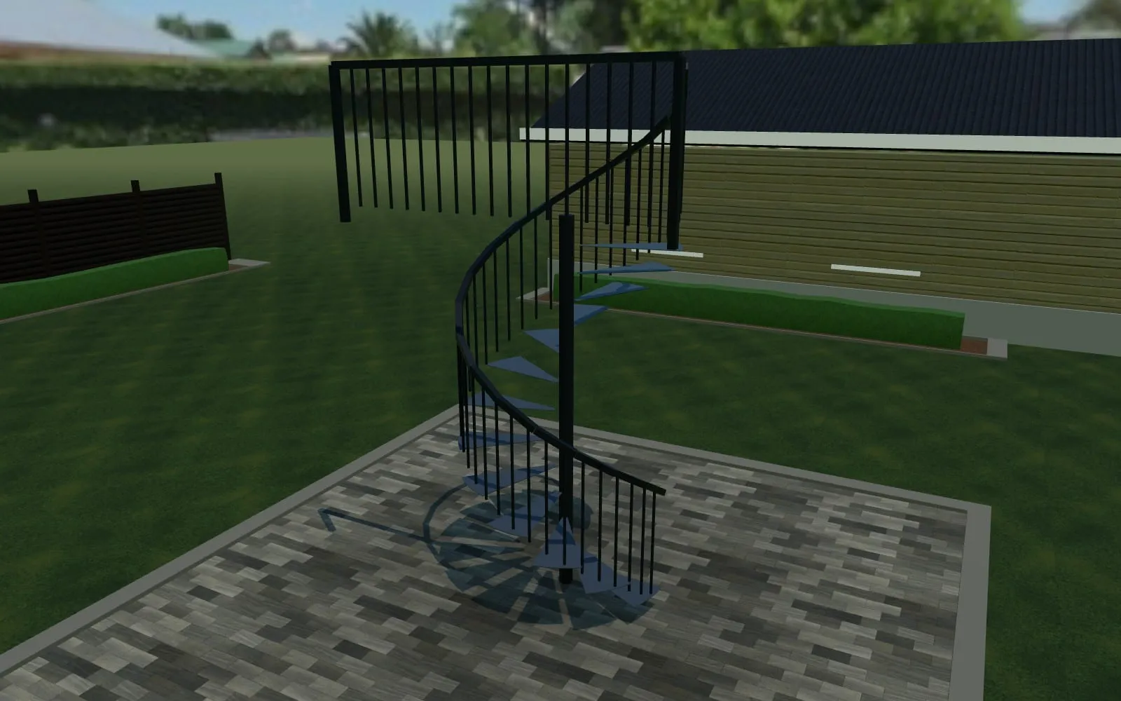 3D spiral stair configurator